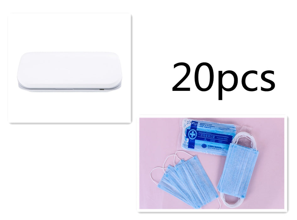 New 5V Double UV Phone Sterilizer Box Jewelry Phones Cleaner Personal Sanitizer Disinfection Box with Aromatherapy