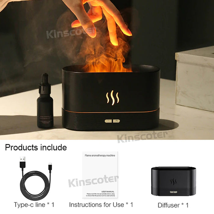 Aroma Air Humidifier | Aroma Flame Diffuser | Orlandotrendstore