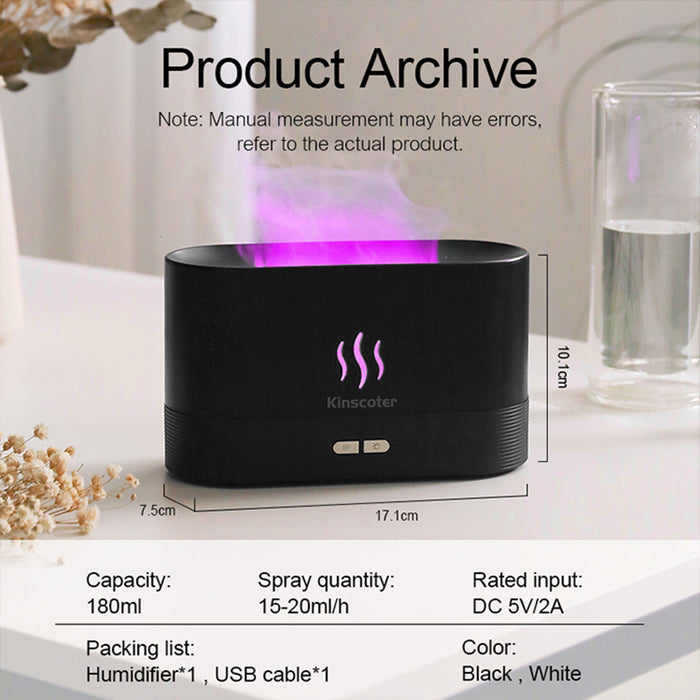 Aroma Air Humidifier | Aroma Flame Diffuser | Orlandotrendstore