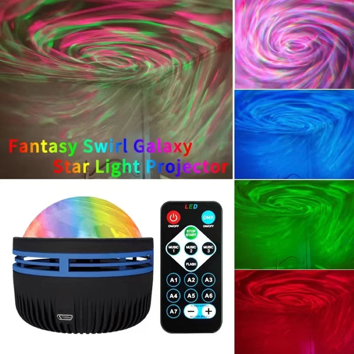 LED Galaxy Projector Light Colorful Galaxy Sky Projector Bedroom Night Light Kids Room Decoration Christmas Party Decoration