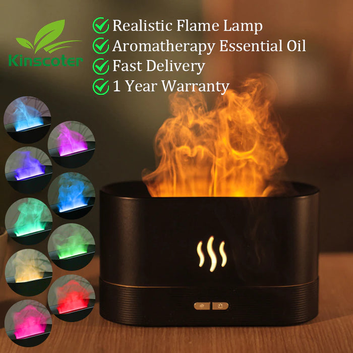 Aroma Air Humidifier | Aroma Flame Diffuser | Orlandotrendstore